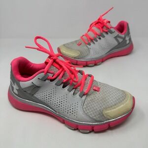 Under Armour Micro G Limitless Tr 1258736-100 Pink Sneaker Shoes Women's 7.5